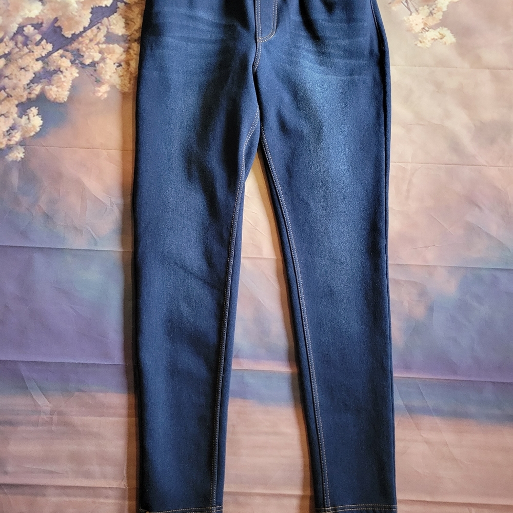 Medium  (11/13) JVINI Pull On Stretchy Skinny Jeggings Fleece lining